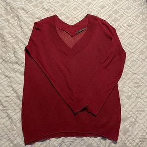 Zara Knits. Slightly sheer v-neck lightweight.